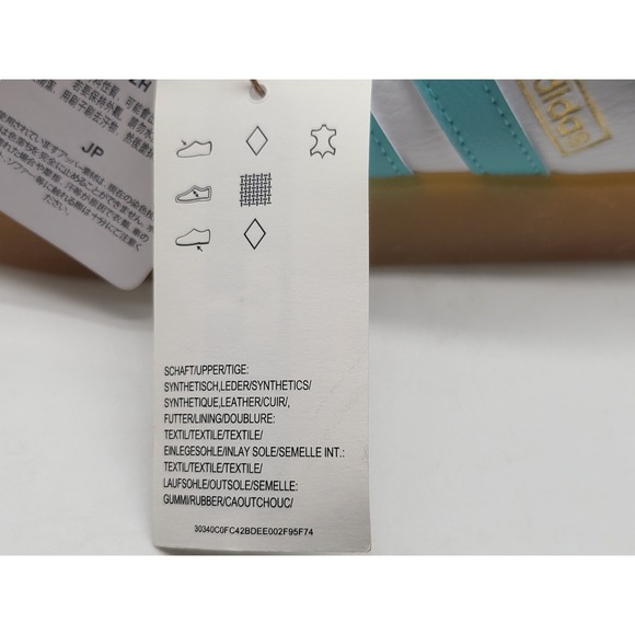 Adidas VL Court 3.0 Womens Sneakers White Aqua Gum Shoes Sole Size 6.5 JQ7253 - Picture 13 of 15